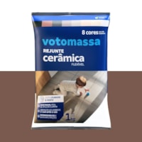 Rejunte Flexível Marrom 1kg Votomassa Votorantim