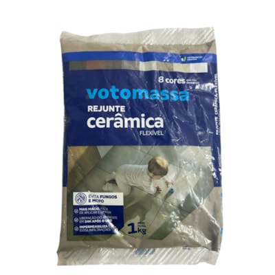 Rejunte Porcelanato Resinado Preto 1kg - Votorantim