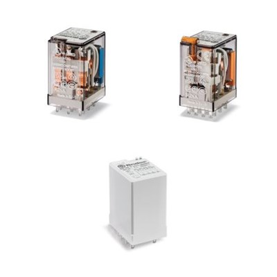 Relé Industrial 3 Contatos Reversíveis 24VDC - Finder - Referência: 553390240010