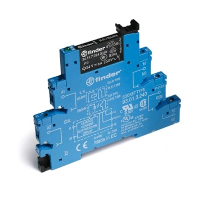 Relé Módulos De Interface 1Rev 24VCA - Finder - Referência: 385170240050
