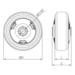 Roda Industrial De Borracha 4"Polegada 110kg R414BPNC Rodcar