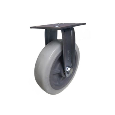 Rodizio Fixo Placa Nylon 8 pol 500Kg FIR 82 NPL - Rodcar