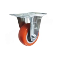 Rodizio Fixo Placa Poliuretano 2" Polegada FLR 210 UP Rodcar