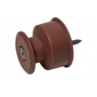 Roldana Plástica 24x24 Com 5 Peças Marrom 2170 Imperium