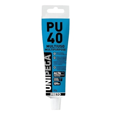 Selante Pu40 Bisnaga 80g Preto AES0512.0685 Unipega