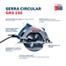 Serra Circular 7.1/4” GKS 150 1500W 220V