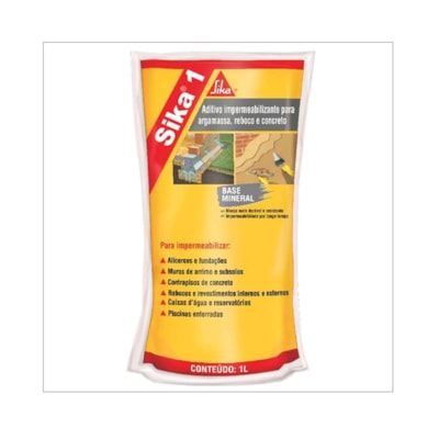 Sika 1 - Aditivo Impermeabilizante Saco 1 Litro