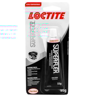 Silicone Acético Superflex Sl 501 Preto 55g Loctite Henkel
