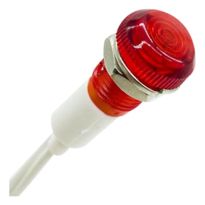 Sinaleiro Neon Com Rabicho Lk10 220V Vermelho 16022 Lukma