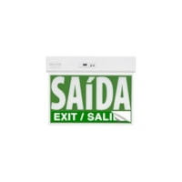 Sinalização saida slim c/seletor 28x18 Segurimax