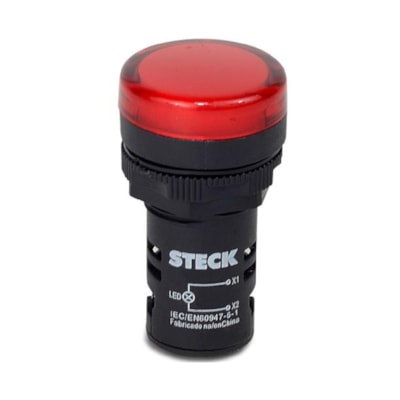Sinalizador Led Vermelho 110V Plastico - Steck