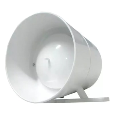 Sirene Externa Bitonal Corneta 12V Branco GK-10 BR GLK
