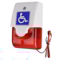 Sirene Mini 100DB Audiovisual Sanitário PNE PCD Biv Abafire