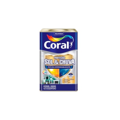 Sol E Chuva Pintura Impermeabilizante Branco 18L - Coral - Referência ...