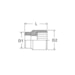 Soquete Estriado (B) 3/4 pol x 36mm - Sata ST16617SC