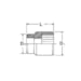 Soquete Estriado (B) 3/4 pol x 41mm ST16619SC - Sata