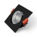 Spot Embutir Quadrado Led 5w 3000K Preto FoxLux