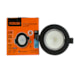 Spot embutir redondo led 5W 6500 preto foxlux