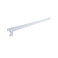 Suporte de Aço Versátil 30cm com Aba Direita Branco Ordenare