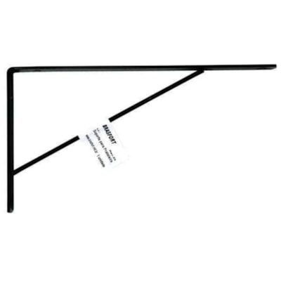Suporte P/Prateleira Mão Francesa 50cm Preto 9038 Brasfort
