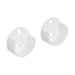 Suporte Para Cabideiro Meia Cana Branco CT C/2 8921 BemFixa