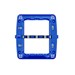 Suporte Plástico 4 X 4 De 3 + 3 Módulos Azul Living Light Azul - Bticino - Referência: Sln4726