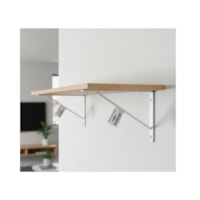 Suporte Prateleira Branco Leve Mão Francesa 15cm - Brasfort