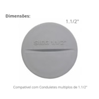 Tampão Plastico (E) 1.1/2 Pol MT112 - Sieg