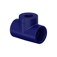Tê de Redução Central PPR Industrial Azul 63 X 40mm - Tigre - Referência: 22313657