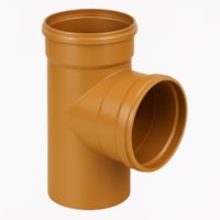 Te Inspeção Coletor Ocre 200mm Marrom JE DN 150 Cone/Sane