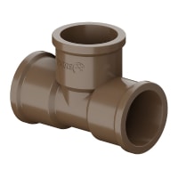 Tê Soldável Marrom Pvc Encanamento 160mm Agua Fria - Tigre