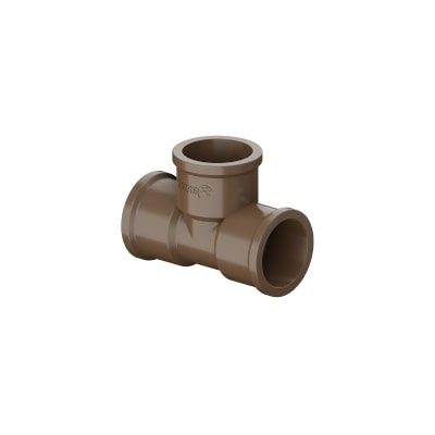 Tê Soldável Marrom Pvc Encanamento 160mm Agua Fria - Tigre