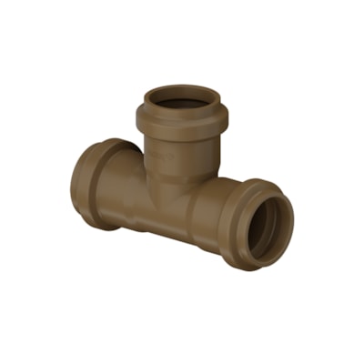 Tee Femea Pba Je Bbb Dn50 De60 90° Marrom Pvc - Tigre
