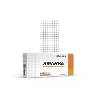 Tela de Alvenaria p/Amarração Âncora 500X120X1,20mm 100 Pçs