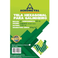 Tela Galinheiro 2 Pol 23 - 1,50x50 metros Comep Agrometal