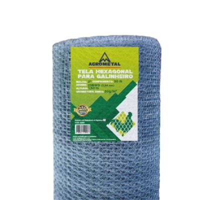 Tela Galinheiro 2 Pol 23 - 1,50x50 metros Comep Agrometal