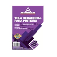 Tela pinteiro 1 x 22 – 1,20 x 50 m Agrometal C.P.