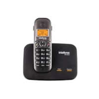 Telefone Preto Plastico Sem Fio 1001D 50m 1,5w - Intelbras