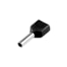Terminal Ilhós Duplo 1,5 mm Preto com 20 Peças – Eletrokit