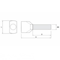 Terminal Ilhos Duplo Isol TID- 6,0 Tubo AM (100 PC)- Intelli
