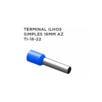 Terminal Ilhós Simples Isolado TI-16/12 – Tubo Azul Intelli
