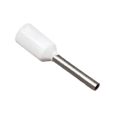 Terminal Pré-Isolado Tubo Simples Ilhós Branco TPT00008 G20