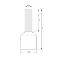 Terminal Vermelho Ilhos Simp Isolado TI-10 12 Tubo Intelli