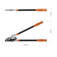 Tesourão de poda aço cabos extensíveis Laranja - Tramontina