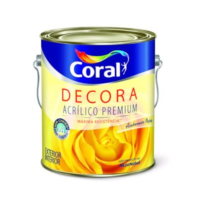 Tinta Acrílica Decora Branco Gelo 3,6 Litros - Coral - Referência: 5239244