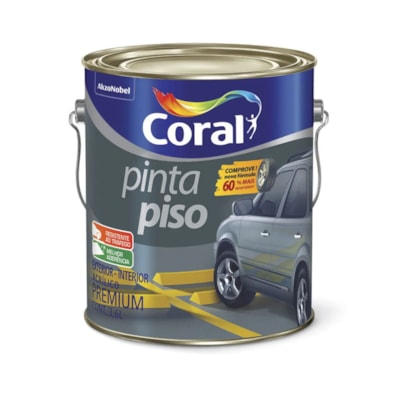 Tinta Acrílica Pinta Piso Cinza Escuro 3,6L 5202460 Coral