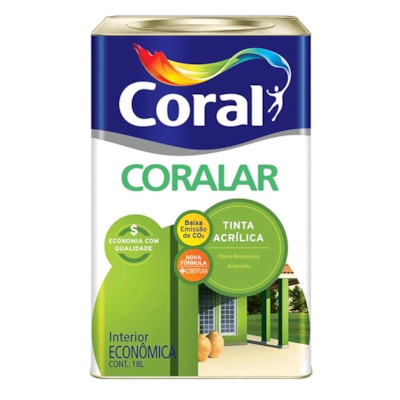 Tinta Coralar Acrilica Camurca (bege medio) 18Litros - Coral