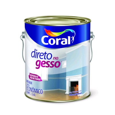 Tinta Direto No Gesso Acrílica 3,6 Litros - Coral - Referência: 5202490