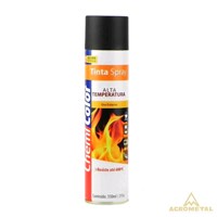Tinta Spray Alta Temperatura Preto 350ml - Chemicolor - Referência: 68098
