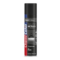 Tinta Spray Metálica Preto 400ml - Chemicolor - Referência: 680104